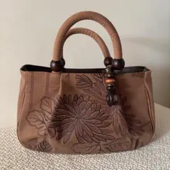 柿渋染め 和装洋装 どちらでも使える バッグ