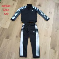 《値下げ》adidas ジャージセット 黒/グレー 120 スポーツ