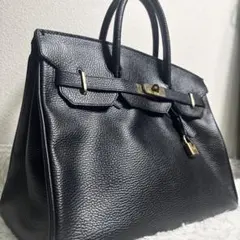 希少✨ハイクラス ハンドバッグ　オールレザー　シボ革 カデナ A4可