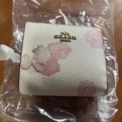 COACH フラワープリント 二つ折り財布