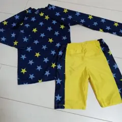 【120〜150？】男の子　水着　上下セット　ラッシュガード