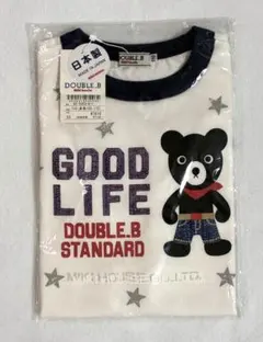 【未使用】ミキハウス　DOUBLE.B クマプリント Tシャツ　110cm