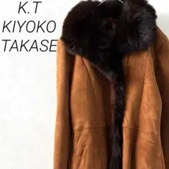 K.T KIYOKO TAKASE ムートンジャケット フォックスファー付き