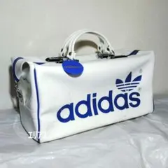 激レア美品 adidas アディダス ボストンバッグ 白 ヴィンテージ レトロ 