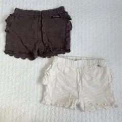 【セット売り】プティマイン フリルパンツ2枚セット(100サイズ)