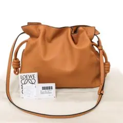 【極品】LOEWE ロエベ フラメンコクラッチ ミディアム バッグ キャメルのサムネイル