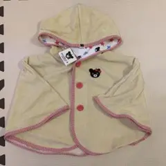 新品未使用　タグ付き　DOUBLE.B ミキハウス　ベビーポンチョ クリーム色