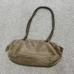 SHIPSチェーンバッグ　ベージュ　牛皮のサムネイル