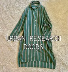 美品⭐︎URBUN RESEARCH DOORS ストライプシャツワンピース