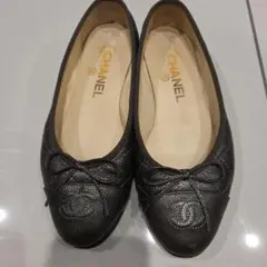 シャネル バレエシューズ フラットCHANEL 人気 ベージュ×ブラック 裏張り CHANEL - シャネル バレリーナシューズ 新品 裏張り済みの通販