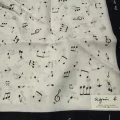 agnes b. アニエスベー ハンカチ 音符柄のサムネイル