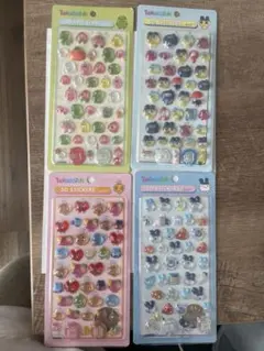 たまごっち　3Dステッカーシール　4枚セット