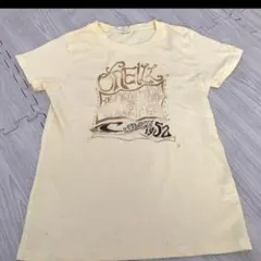 O’NEILL オニール プリントTシャツ イエロー 半袖 古着L 刺繍のサムネイル