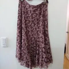 BATEAU 膝丈 アシンメトリーフレアスカート 64