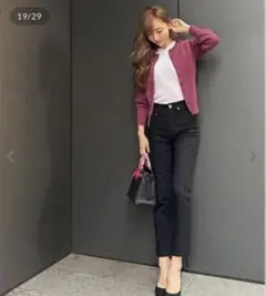 [岡部あゆみさんコラボ]スリムストレートデニムパンツ　♡新品♡