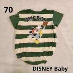 DISNEYBaby ディズニーベビー ボーダーロンパース 70