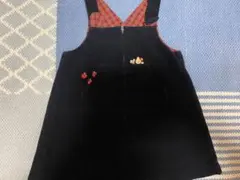 ファミリア familiar ベロア　ジャンパースカート　90 ジャンスカ