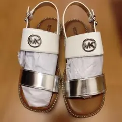MICHAEL KORS サンダル ホワイト シルバー