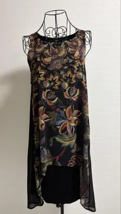 EIKO KONDO ノースリーブ チュニック 花柄 アシンメトリー - メルカリ