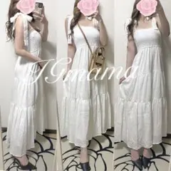 新品タグ付き Louere ワンピース ホワイト ミシェルマカロン スナイデル