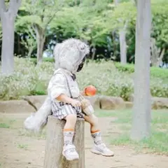 WOLF & THE WILDLING ボンネット　しっぽ