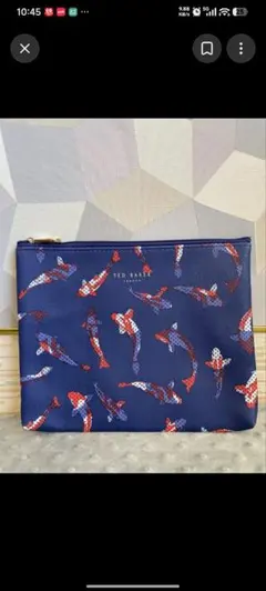 TED BAKER LONDON ポーチ 鯉柄 アメリカン航空 アメニティキット