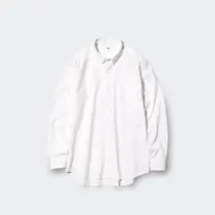 【UNIQLO】ブロードシャツ/ボタンダウン【ホワイトXL】