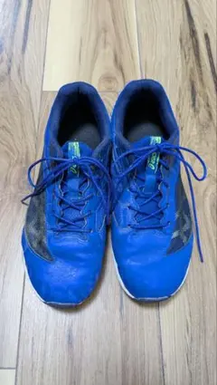 ASICS 青 軽量ランニングシューズ 24.5cm