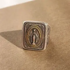 シルバー925 メキシカン アメカジ ヴィンテージリング インディアン マリア