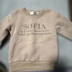ベージュ スウェットトレーナー SOFIA