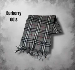 Burberry イングランド製ラムウールマフラー y2kノバチェック