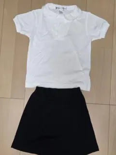 お受験、白ポロシャツとキュロットパンツのサムネイル