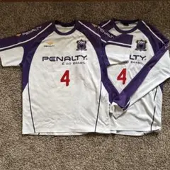 中央学院高校 サッカー部 練習着 PENALTY 半袖長袖セット XOサイズ