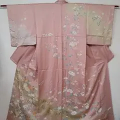 3414］訪問着 美品 十日町友禅作家 一梗 落款有 三越扱い 正絹 着物 袷