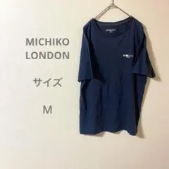 MICHIKO LONDON KOSHINO ネイビー 半袖Tシャツ Lサイズ