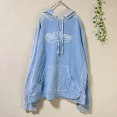 OLD NAVY パーカー 水色【XL】プルオーバー フード付