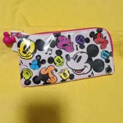 タグ付き　Disney ミッキー＆ミニー ペンケース