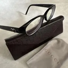 GUCCI メガネ ブラック バンブー GG8002/F y2k 伊達メガネ - メルカリ