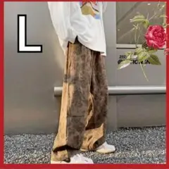 カジュアル メンズ ワイドパンツ ボトムス 古着 花柄 韓国　ストリート　ダンス