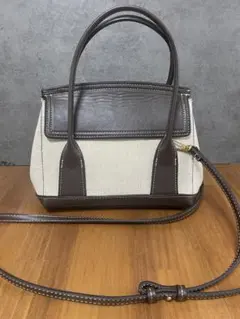 ZARA キャンバスレザーショルダーバッグ　値下げ