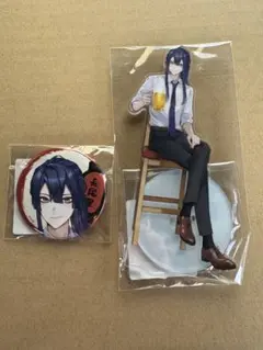 DMMスクラッチ にじさんじ　仕事帰りに一杯 長尾景 アクリルスタンド 缶バッジ