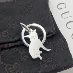 希少 GUCCI グッチ シルバー 925 ドック 犬 キーホルダー 保存袋付 希少 GUCCI グッチ シルバー 925 ドック 犬 キーホルダー 保存袋付