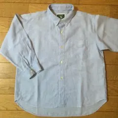 ボタンダウンシャツ 水色 サイズ140