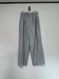 80s レーヨン ワイド スラックス 2タック ヘリンボーン USA グレー 80s レーヨン ワイド スラックス 2タック ヘリンボーン USA グレー