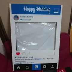 Instagram風ウェルカムボードA1★インスタボードセルフカット