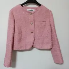 LILY BROWN ピンク ノーカラージャケット