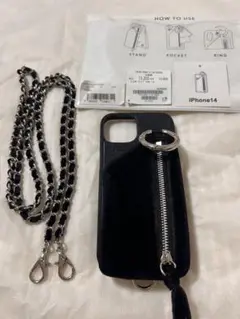 ajew iPhone14 / black 【dress case】 エジュー