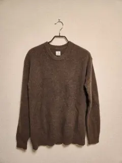 【美品】ギャップ　GAP リブ編みセーター ブラウン　 Mサイズ