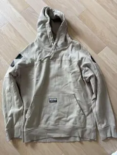 希少adidas ベージュ フード付きパーカー