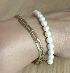 ブレスレット2本セット　パール